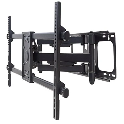 Abbildung von Manhattan 461290 Universal Wandhalterung Für Großbildschirme neig und schwenkbar ( Flachbildschirme Curved Displays von 37&quot; bis 90&quot; ) zu 75 kg Hochbelastbare Stahlkonstruktion schwarz