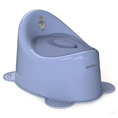 Abbildung von BABYLON Kinder Töpfchen mit Deckel Snail, Antirutsch Toiletten, Klo, Nachttopf für Kinder/WC Sitz Topf, Mädchen, Anatomisсh Kindertöpfchen Jungen, Baby Zubehör Violett