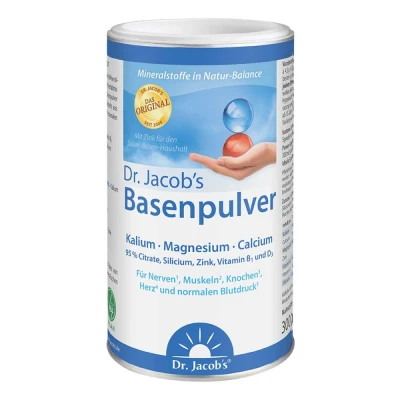 Abbildung von Dr. Jacob&#039;s Basenpulver Original Basen Citrat Mineralstoffe