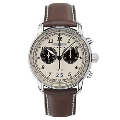 Abbildung von Zeppelin LZ 127 GRAF 86845 Chronograph, Herren, Größe: One Size, Beige