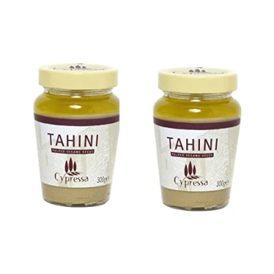 Abbildung von Pamai Pai® Doppelpack: 2 x 300g Tahini Paste Sesampaste Cypressa für Hummus Tahin Sesammus