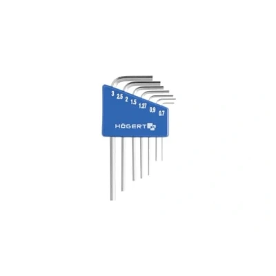 Abbildung von Hogert Technik HT1W800 Winkelschraubendrehersatz 0.7, 0.9, 1.27, 1.5, 2.0, 2.5, 3.0 Chrom Vanadium Stahl 7
