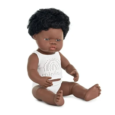 Abbildung von Miniland 31153 Baby (afrikanischer Junge) 40 cm