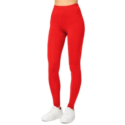 Abbildung von Merry Style Damen Lange Leggings aus Viskose MS10 143 (Rot, L)