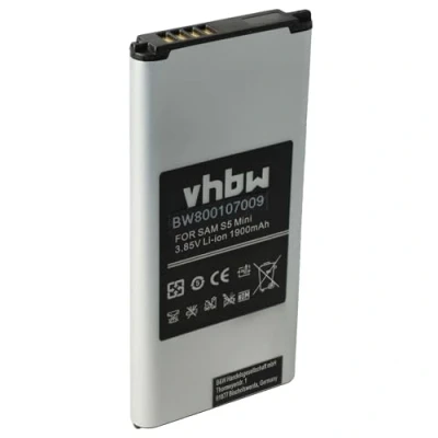 Abbildung von vhbw Akku Ersatz für Samsung EB BG8000BBE, EG BG800BBE, BG800CBE Handy Smartphone Telefon (1900 mAh, 3,85 V, Li Ion)