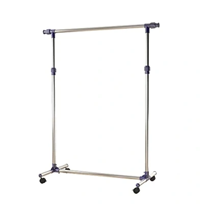 Abbildung von HOMCOM Garderobenständer, (Set, 1 St., Kleiderständer), Garderobenständer mit Rollen Höhenverstellbare Kleiderstange