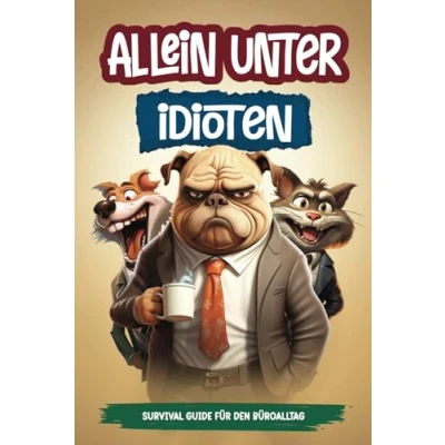 Abbildung von Allein unter Idioten: Der Survival Guide für den Büroalltag Ideal als lustiges Geschenk Kollegen