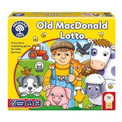 Abbildung von Orchard Toys Old Macdonald Lotto, A Farm Themed Memory Game, for Children Age 2 6, Perfect First Party Gift, Educational Toy