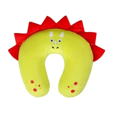 Abbildung von Albi Travel Pillow Dino, Reisekissen Nackenkissen, Memory Schaum Schlafkissen Nackenstützkissen für Kinder und Erwachsene, Reisen im Auto Flugzeug Zug
