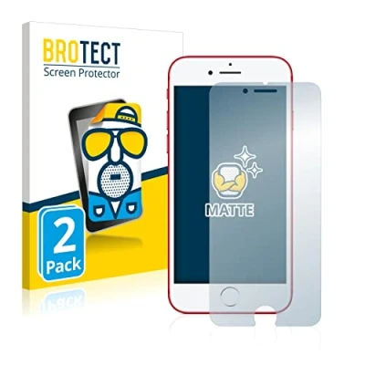 Abbildung von BROTECT Entspiegelungs Schutzfolie für Apple iPhone 7 Red (2 Stück) Matte Displayschutz Folie, Anti Reflex, Fingerprint