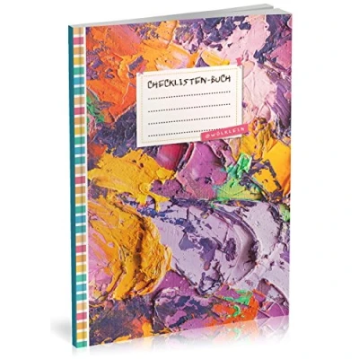 Abbildung von Checklisten Buch: To Do Listen Planer Ca. A5 Softcover 70+ Seiten mit Titel, Datum &amp; Register Perfekt für Aufgaben zum Abhaken, Bucket Listen, Reiseplaner uvm. Motiv „Abtrakt“