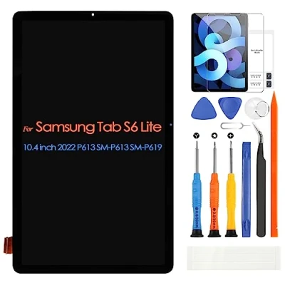 Abbildung von für Samsung Galaxy Tab S6 Lite 2022 LCD Bildschirm, Display P613 SM P619 10.4 Zoll Touchscreen Digitazer Assembly mit Reparatur Kit, Schwarz