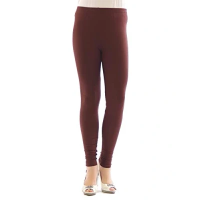 Abbildung von YESET Leggings Damen lang Hose Gamaschen BRAUN S 34