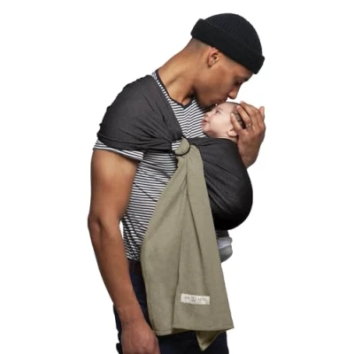 Abbildung von Je Porte Mon Bébé Tragetuch ohne Schleife, Anthrazit/Iris