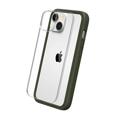 Abbildung von RhinoShield Modulares Case kompatibel mit [iPhone 14] Mod NX Anpassbare &amp; stoßdämpfende Schutzhülle im schlanken Design 3.5 Meter Fallschutz Camo Grün
