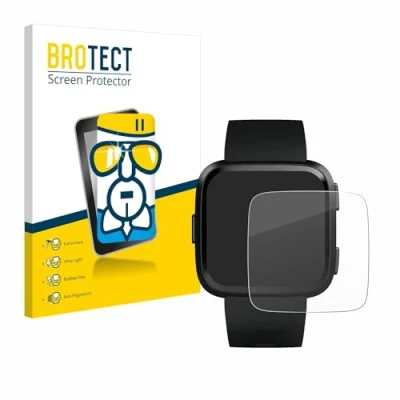 Abbildung von BROTECT Schutzglas für Fitbit Versa/Lite/Special Edition Schutzfolie Panzer Folie Glas [Extrem Kratzfest 9H, Anti Fingerprint, Ultra Transparent]