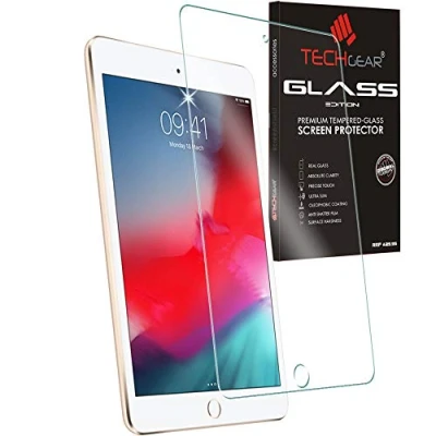 Abbildung von TECHGEAR iPad Mini 5 Matt Schutzfolie MATTE Blendschutz Auflage, Original gehärtetes Glas Displayschutzfolie kompatibel mit 2019 (5. Generation)