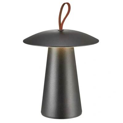Abbildung von LED Akku Tischleuchte Ara To Go, Aluminium, schwarz