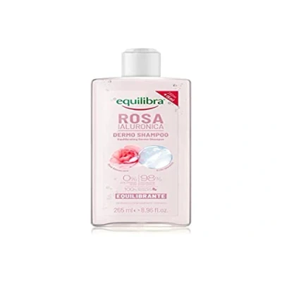 Abbildung von Equilibra Haar, Dermo Ausgleichs Shampoo, Hyaluron Rose, sanftes Haar mit Rosenextrakt, Hyaluronsäure, natürliche Feuchtigkeitsspendend, Grasextrakt Perenne, 265 ml