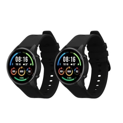 Abbildung von kwmobile Uhrenarmband 2x Sportarmband für Xiaomi Mi Watch Color Sport / S1 Active, Armband TPU Silikon Set Fitnesstracker