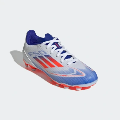 Abbildung von adidas Performance F50 League MG Unisex Fußballschuh Nocken für Kinder, Größe: 36, Footwear white/solar red/lucid blue Schuhe