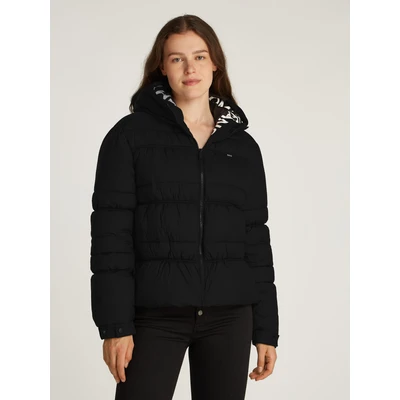 Abbildung von Tommy Jeans Quilt Rouch TAPE Jacket Winterjacke, Damen, Größe: Small, Black