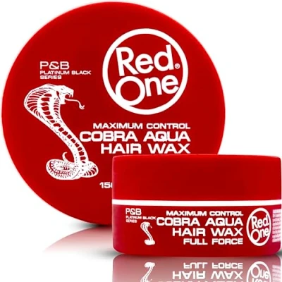Abbildung von RedOne Aquatisches Haarwachs Cobra 150ml Kantenkontrolle Ultra Halt für Männer und Frauen Erdbeerduft Maximale Kontrolle