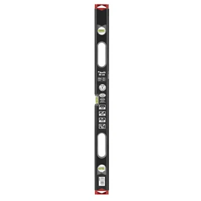 Abbildung von kwb Aluminium Wasserwaage mit Griff, 80 cm, GS geprüft, schwarz, Lesesystem, drei Libellen