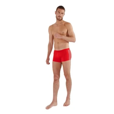 Abbildung von HOM Herren Badehose Nautical Cup Swim Trunks, Rot gestreiftes Band, XXL