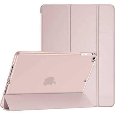 Abbildung von ProCase Soft Hülle für iPad 9.7 Zoll 6. Generation 2018/5. 2017 /iPad Air 1/2 Modell A1822 A1823 A1893 A1474 A1475, Weich TPU Schutzhülle Case Cover 6 / 5 Rosa