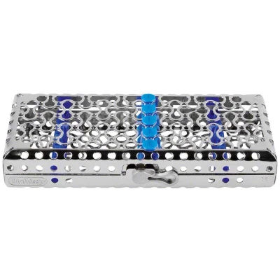 Abbildung von IMS Infinity Series Kassette 1/4 DIN blau mit 3 Silikonstegen