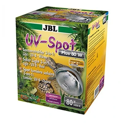 Abbildung von JBL UV Spot plus 61834 Spotstrahler mit Tageslichtspektrum Licht B Wärme, E27, 80 W