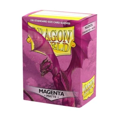 Abbildung von Unbekannt Dragon Shield Matte, Magenta Kartenfolien Kartenhüllen Sleeves für Sammelkarten wie Pokemon Magic Standardgröße