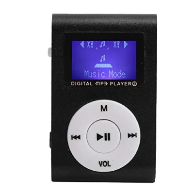 Abbildung von Estink MP3 Player Set, Tragbarer Walkman, Sport Back Clip LCD Musik Player, Unterstützt 32 GB Erweiterungsspeicherkarte, Mehr Als 5 Stunden Spielzeit(schwarz)