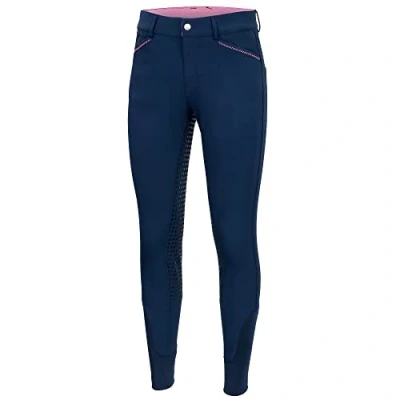 Abbildung von Start WealdenFullGrip Kinder Reithosen Vollbesatz Reithose Mädchen mit Silikon, Vollbesatzreithose, Mädchenreithose, Besatz Reithose, Reitleggings Silikonvollbesatz (Dunkelblau, 158)