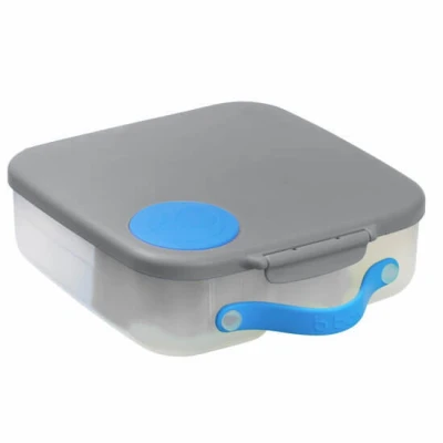 Abbildung von b.box Brotdose Kinder mit Fächern Jumbo Bento Box 4 (2 Auslaufsicher), Herausnehmbarer Trennwand, Gel Kühlakku Schul Lunchbox Ab 3, 2L