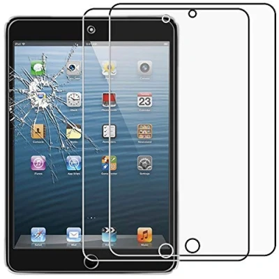 Abbildung von ebestStar {2 Stück) Panzer Schutz Glas für iPad Mini 1/2/3, 3D Displayschutz, 9H gehärte Glas, Abgerundete, Blasenfrei