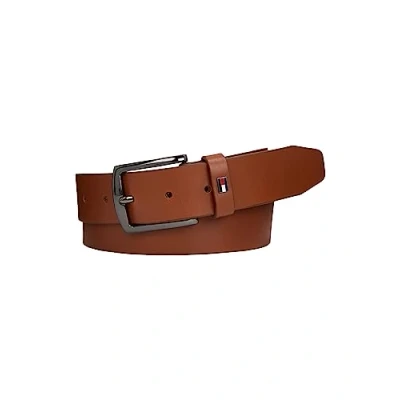 Abbildung von Tommy Hilfiger Herren Gürtel Denton 3,5 cm Ext Ledergürtel, Braun (Cognac), 80