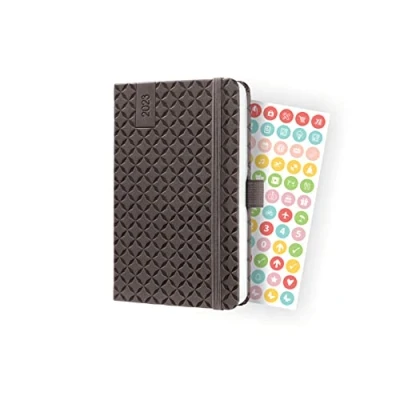 Abbildung von SIGEL J3122 Wochenkalender Jolie 2023 ca. A6 braun Hardcover Gummiband, Stiftschlaufe, Einstecktasche 174 Seiten FSC zertifiziert Terminplaner
