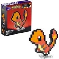 Abbildung von Pokémon Glumanda Pixel Art, Konstruktionsspielzeug