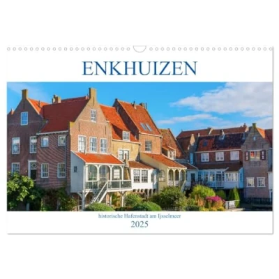 Abbildung von Enkhuizen historische Hafenstadt am Ijsselmeer (Wandkalender 2025 DIN A3 quer), CALVENDO Monatskalender