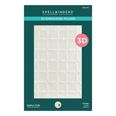 Abbildung von Spellbinders Bamboo Trellis 3D Embossing Folder (E3D 044)
