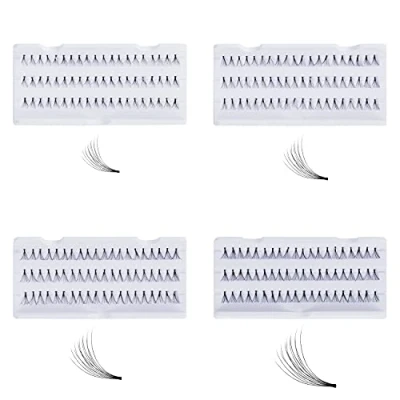 Abbildung von Kurtzy Gesichtspflege Wimpernverlängerungsset 4 Stück 8, 10, 12, 14mm Hochwertig, 1 tlg., Wimpernextension Set Stk Premium