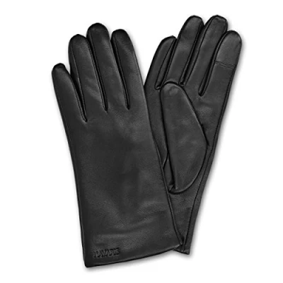 Abbildung von Navaris Lederhandschuhe Damen Nappa Handschuhe Touchscreen Lammleder Kaschmir Mix Futter L (1 St)