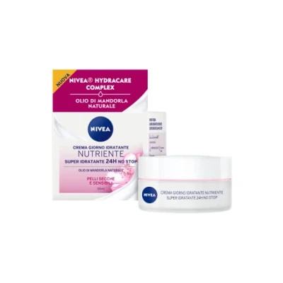 Abbildung von Nivea Essentials Super Feuchtigkeitsspendende 24H pflegende Tagescreme für trockene und empfindliche Haut, 50 ml