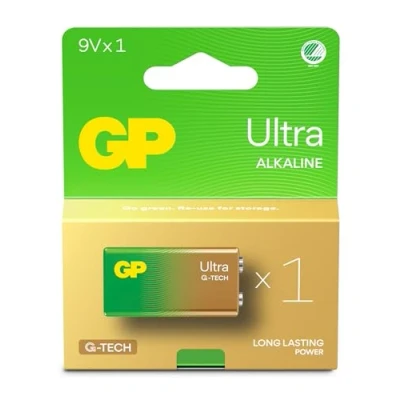 Abbildung von GP Batteries Ultra Alkaline GP1604AU, Single use battery, 9V, Alkaline, 9 V, 1 pc(s), Cd (cadmium), Hg (mercury)
