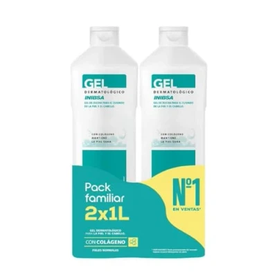 Abbildung von Gel Dermatologico Inibsa Pack Viaje 2 L