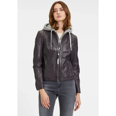 Abbildung von Gipsy Gwalice Lederjacke, Damen, Größe: XS, Plum
