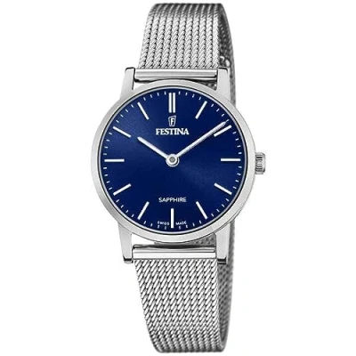 Abbildung von Festina Quarzuhr Damen Uhr F20015/2 Swiss Made Edelstahl, (1 tlg)