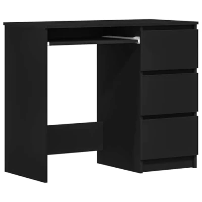 Abbildung von vidaXL Schreibtisch Schwarz 90x45x76 cm Holzwerkstoff